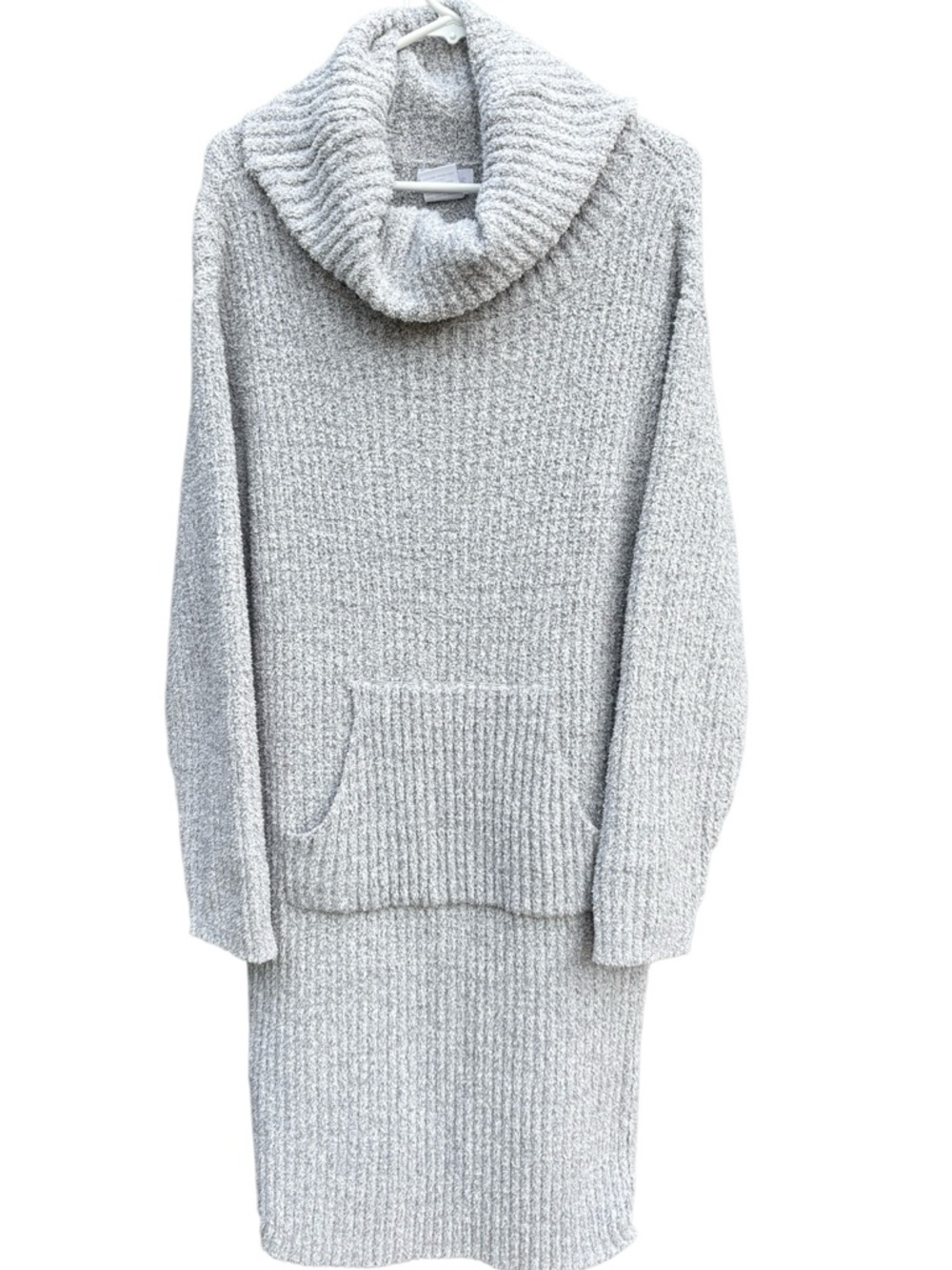 Like New SOFTIES Marshmallow Slouch Turtleneck Lounge Dress Grey Size 2X/3X